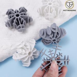 Combo 10 Bóng giặt quần áo bông tuyết silicon chống nhăn làm thẳng quần áo tiện dụng 2.9x5.5cm