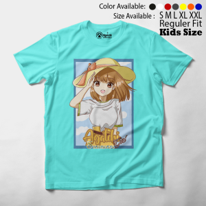 Baju Kaos Atasan Anak Perempuan Agatchi Motif Summer Girl