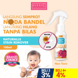 BerryC Naturalle Stain Remover 100ml Pembersih Noda Membandel pada Pakaian Menghilangkan Bau Natural