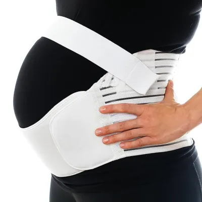 Đai đỡ bụng bầu 3 mảnh co giãn tốt - Đai nâng bụng cho mẹ bầu giảm đau lưng rạn bụng Màu đen