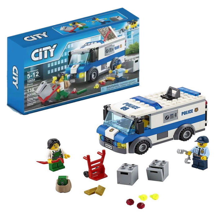 LEGO City Series Bank Cash Transport Car Police Catch Bad Guys