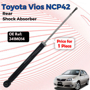 Toyota Vios NCP42 (2002-2006) Front & Rear Left (Kiri) / Right (Kanan) Shock Absorber 332M019 / 341M014