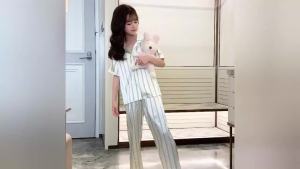 Girls Summer Ice Silk Pajamas Set Short Sleeve Princess Style Cooling Homewear for Kids2026