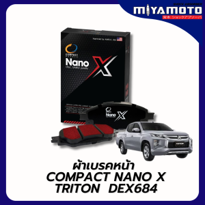 COMPACT NANO X ผ้าเบรคหน้า-หลัง Mitsubishi Pajero / Triton