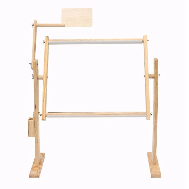 Adjustment Solid Wooden Frames Tabletop Crossstitch Embroidery Floor