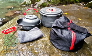 Cookware set for camping nonstick aluminum 2-3 people ALOCS original