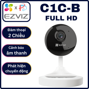 CAMERA IP WIFI NGOÀI TRỜI EZVIZ C1C-B 2MP - Đế nam chân dễ lắp Góc rộng Đàm Thoại 2 Chiều Phát hiện chuyển động