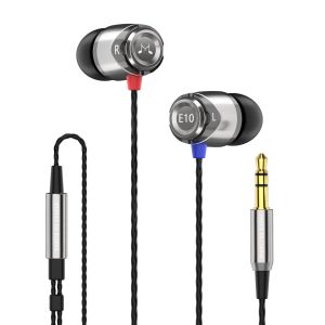 SoundMAGIC E10 Wired Earphones No Microphone HiFi Stereo Earbuds Noise Isolating in Ear Headphones Powerful Bass Tangle Free Cord 4 Colors