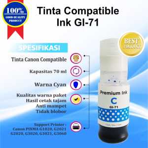 Tinta Canon GI 71 For Printer  G1020 G2020 G2021 G2060 G3020 G3021 G3060