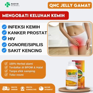 Obat Infeksi Saluran Kemih Sakit Kencing Kencing Batu Kencing Berdarah Kencing Berbusa Kanker Prostat Dengan QNC JELLY GAMAT 100% ASLI BPOM & HALAL MUI