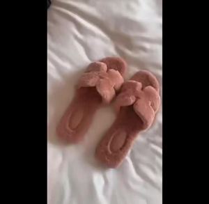 [Free Shipping] Korean-Style WomenS Slippers For Outdoor Wear 2025 Autumn/Winter New Fashion Flat-Soled One-Strap Cotton Slippers
