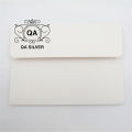 Phong bì trắng nhỏ mini đựng thiệp bao thư chữ nhật 9 x 13.4 cm QA SILVER AC201202. 