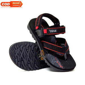 SENDAL GUNUNG ANAK CARVIL PENTON SANDAL SEPATU TALI BELAKANG ANAK LAKI TRAVEL ADVENTURE FASHION [DEJAVU STORE]