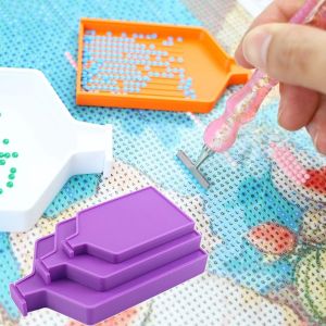 NALANILI 3 in 1 Diamond Painting Tray Drill Pen Holder With Lid Diamond Art Tools  Colorful Multifunctional Storage Organizer For 5D DIY Diamond Art