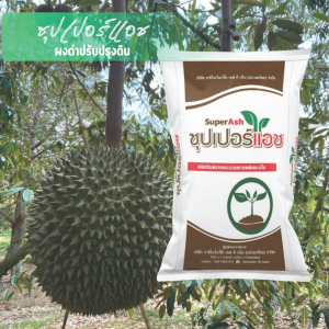 AJINOMOTO ซุปเปอร์แอชวัสดุปรับปรุงดินชนิดเข้มข้น  ปรับโครงสร้างดินแก้ปัญหาดินเสื่อม ดินทึบ ดินไม่อุ้มน้ำ ช่วยให้พืชแข็งแรง