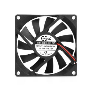 2pcs SXDOOL 8015 24v fan Sleeve Silent quiet PC Computer Fan 80mm 8cm fan 24V 0.12A Chassis Power case axial Cooling Fans