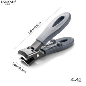 Nail Clippers Wide Jaw Big Mouth Nail Cutter Thick Nail Trimmer Stainless Steel Large Opening Toenail Clippers Extremely Sharp