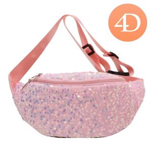 Women Bling Crossbody Bag with Adjustable Strap and Shimmering Sequin Surface for Versatile Style
