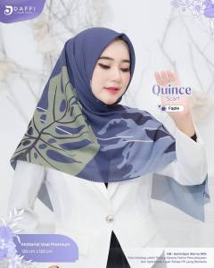 HIJAB SEGI EMPAT MOTIF TEBARU DAFFI SERIES QUINCE