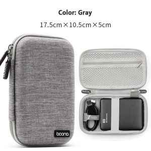 BAONA External Hard Drive Case Bag Travel Electornics Accessories Organizer Bag For 2.5 Inch Hard Drives,Usb cables,Earphone,U Disk Hard Disk Drive