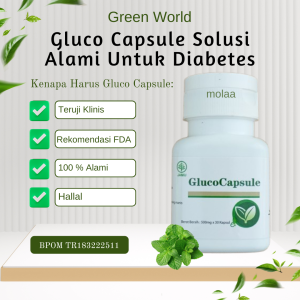 Green World Gluco Capsule – Solusi Alami untuk Herbal Diabetes