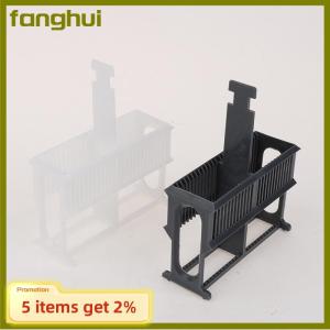 fanghui 24 Slots Staining Jar Rack for Microscope SlidesSlides Staining Rack Dish Set