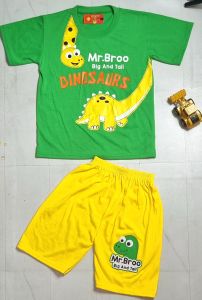 SETELAN ANAK LAKI DINOSAURUS HIJAU BISA DITAMBAH TOPI ATAU SETELAN AJA