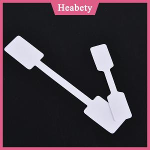 Heabety 100PCS Giá Trắng nhãn thẻ với treo chuỗi Đồ trang sức văn phòng phẩm giày vải