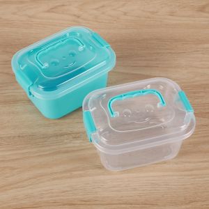 Plastic Storage Box with Lid Portable Transparent Boxes Toys Stationery Cosmetics Box Storage Tool