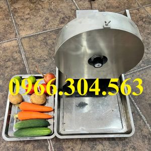 Máy thái lát rau củ quả công nghiệp chạy điện chất liệu inox không rỉ tùy chỉnh độ dày 01-15 mm