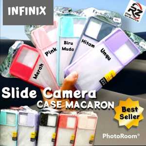 CASE SLIDE CAMERA MACARON WINDOW SLIDING INFINIX HOTE 9 10 PLAY HARD CASE