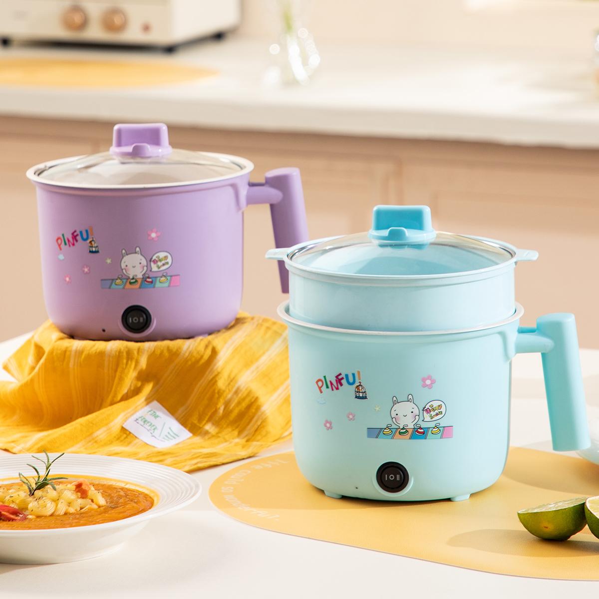 หม้อไฟฟ้าอเนกประสงค์สำหรับหุงข้าว ต้ม ผัด ทอด อุ่น ตุ๋น นึ่ง ขนาด 1 ลิตร หม้อเดียวใช้ได้ทุกอย่าง หม้อไฟฟ้าอเนกประสงค์สำหรับหุงข้าว ต้ม ผัด ทอด อุ่น ตุ๋น นึ่ง ขนาด 1 ลิตร หม้อเดียวใช้ได้ทุกอย่าง