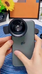 Ống kính máy ảnh điện thoại thông minh ống kính điện thoại di động ống kính điện thoại di động camera micro góc rộng ống kính kẹp 2 trong 1 ống kính điện t