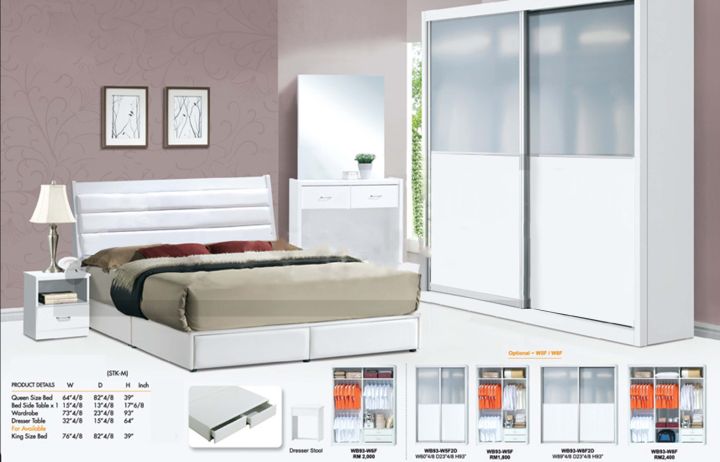 *Latest Promotion* Mixbox Bedroom Set 8018 - Bedframe / 6 X 8 FT ...