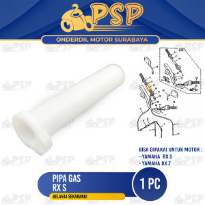 Pipa Gas RXS - Selongsong Slongsong Putihan Mika Gas Yamaha RX Z RX S RX Spesial