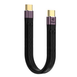 UUMIR Flexible PD100W Fast Charging Cable 40Gbps USB C To Type C USB 4.0 Gen3 Data Cable