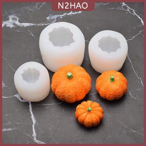 N2HAO 3D Mini Bí Ngô Hình Dạng Silicone Khuôn Halloween Đảng Trang Trí Fondant Mousse Handmade Tự Làm Bánh Sô Cô La Khuôn Có Thể Giặt