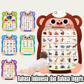 HAHA TOY Edukasi Poster Edukasi Suara Anak Belajar Bahasa Indonesia Arab Inggris Talking Poster dinding Suara. 