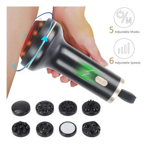 Hengfa Lina 8 in1 Handheld Electric Massager Fat Remover 6 Modes Cellulite Remover Powerful Vibration Multipurpose Body Massager