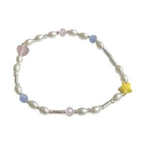 Ngọc trai giả Vòng tay ngôi sao năm cánh gió lạnh xu hướng hip-hop đồ treo trang trí hình ngôi sao khí chất ngọt ngào điều chỉnh