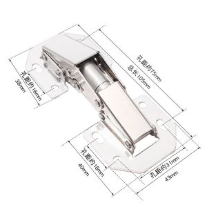 Bản lề cửa tủ tự đóng 90 độ -CTG