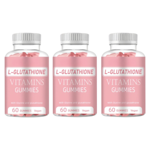 Glutathione Collagen Gummies [3 Shades Whiter In One Week] Anti-Aging Whitening Collagen Brighten Skin Nutrition Supplements 60 Gummies