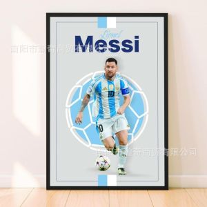 Ready stock sa local warehouseWallpaper with football star Messi nice canvas art for the room of boys who love soccer home decoration.