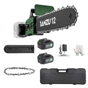 【Ready Stock】Tanzu 8/12/16 Inch chainsaw cordless chain saw chainsaw heavy duty tree cutter machine battery electric saw electric saw