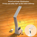 LED Desk Lamp USB Dimmable Touch with Calendar Temperature Clock Night Light Foldable Table Lamp for Study Reading Lamp. 