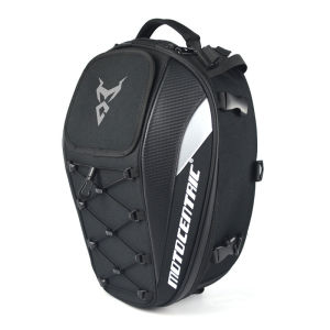 Motorcycle Tail Bag Waterproof 20L-30L – Expandable with Anti-Theft Straps & Lockable Zippers for Rainy Season/Commute/Travel