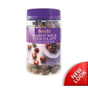 beryls milk chocolate raisin 400 g. BBF.30/10/26