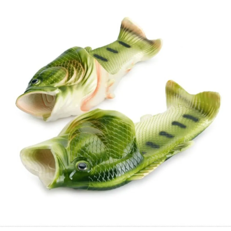 GOOTRADES Plus Size Funny Fish Slippers Cute Anti Slip Home Slides