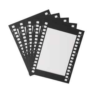 HOMEVOYAG 5PCS 6 in/7 in Movie Film Frame Handmade Retro Film Paper Photo Frame Movie Theme Square Decorative Frame Photo Display