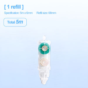 Cute Dots Glue Tape 5m*6mm Press Adhesive Roller Dispenser DIY Scrapbooking Pen Gam Titik 点点胶